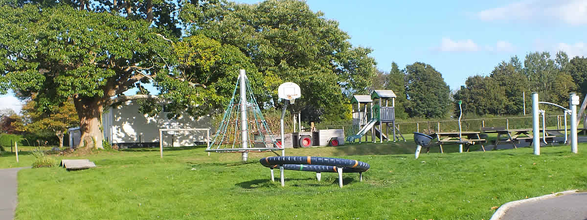 Play area by the recreation field in Golberdon 