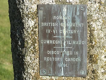 Photo Gallery Image - Plaque on granite stone at St Sampson's Church